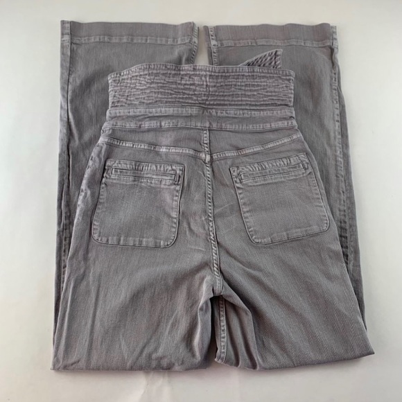 Ulla Johnson Ash Denim Wade Tie Waist Wide Leg Jeans 8 - Picture 5 of 9